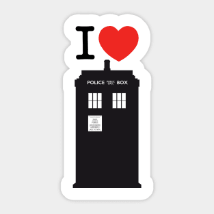 I ♥︎ Doctor Who Sticker